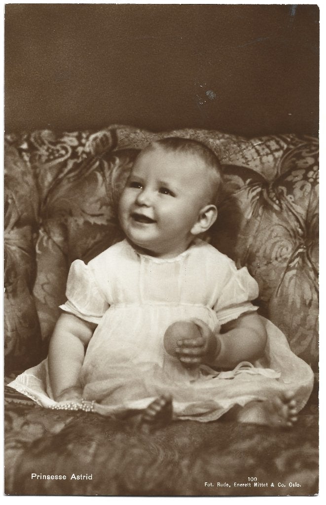 Noorwegen (10) Astrid, Verzamelen, Koninklijk Huis en Royalty, Verzenden, Nieuw, Buitenland, Kaart, Foto of Prent
