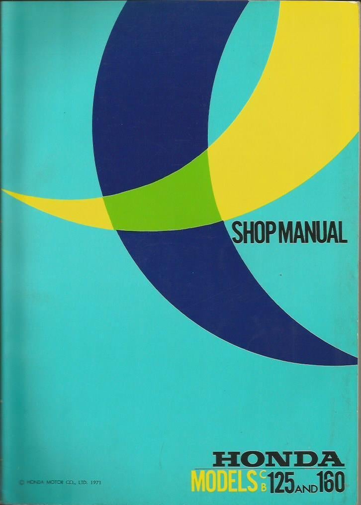 Honda CB125 and 160 shop manual (3574z), Verzenden, Honda