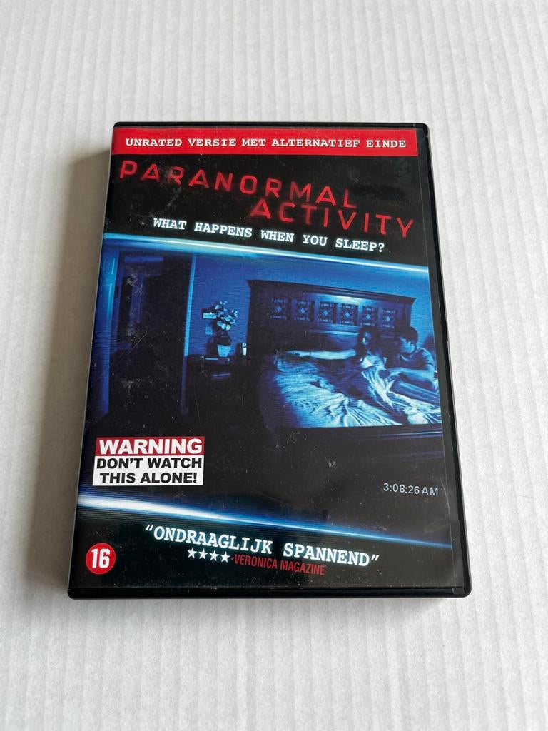 Paranormal Activity DVD - Ongecensureerde Versie, Cd's en Dvd's, Dvd's | Horror, Vanaf 16 jaar, Ophalen of Verzenden, Gebruikt