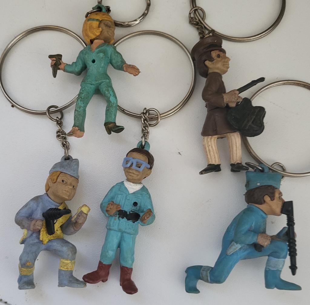 Vintage Sleutelhangers - Thunderbirds, Ophalen of Verzenden, Gebruikt, Overige typen
