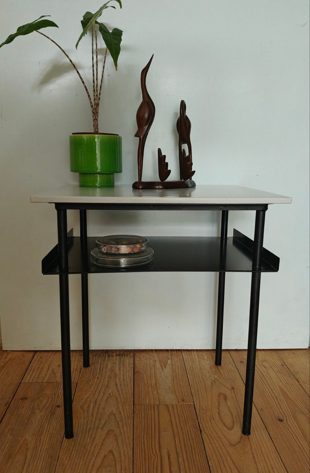 Vintage Wim Rietveld x Auping mid century tafeltje, Gebruikt, 50 tot 100 cm, Ophalen of Verzenden, 25 tot 50 cm
