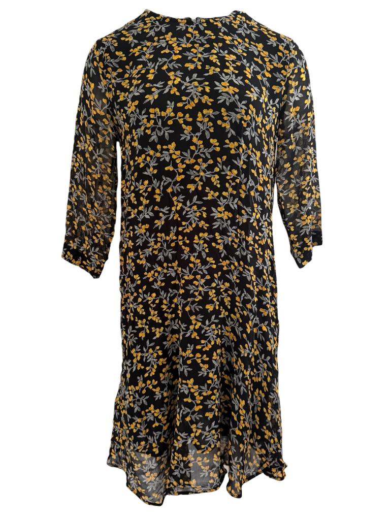Ganni jurk M, Kleding | Dames, Jurken, Zo goed als nieuw, Maat 38/40 (M), Zwart, Boven de knie, Verzenden