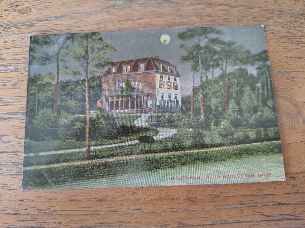 Hilversum villa hoogst van kruis, Ophalen of Verzenden, Voor 1920, Ongelopen, Noord-Holland