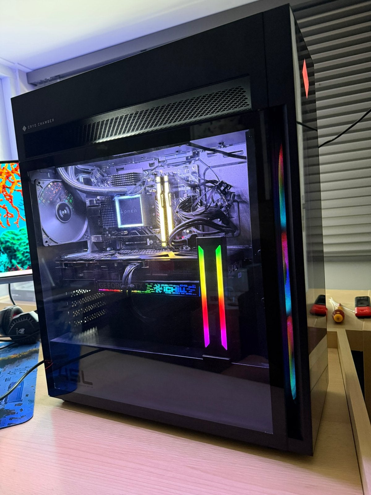 Hp omen top pc intel i9 14900K 32gb rtx 4080, Computers en Software, Ophalen of Verzenden, Zo goed als nieuw, Gaming, SSD