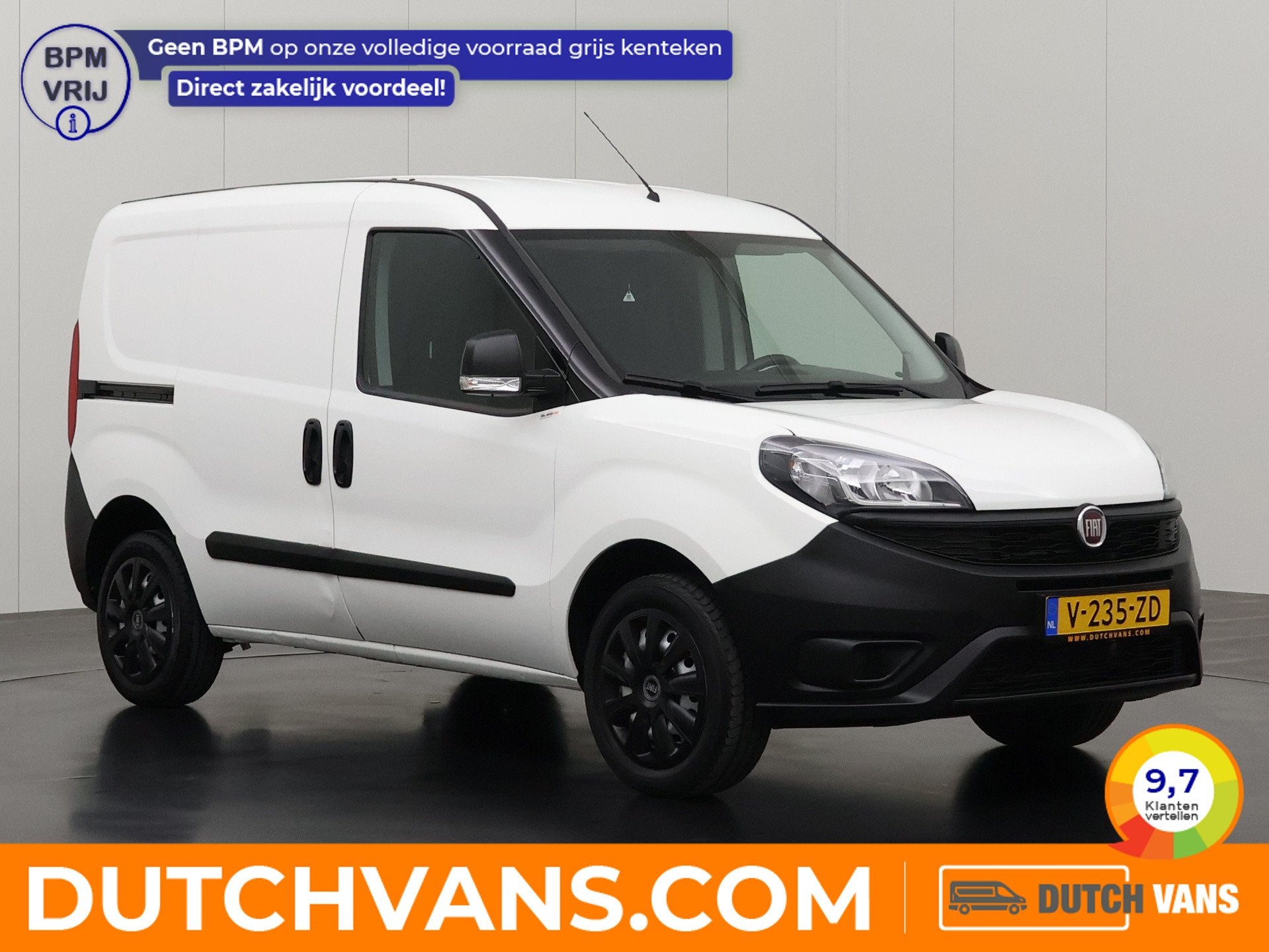 Fiat Doblò Cargo 1.4 Fire Benzine | Airco | Trekhaak | Beti, Auto's, Voorwielaandrijving, Stof, Gebruikt, ABS