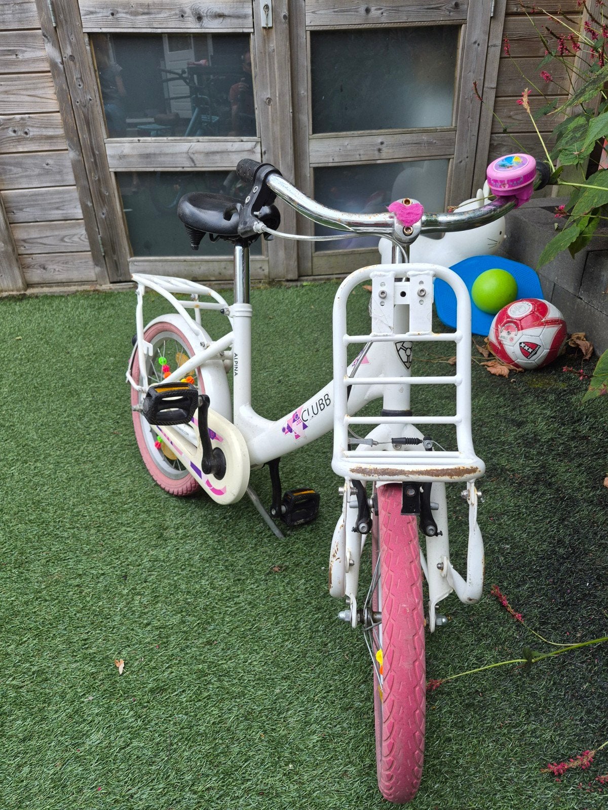 Alpina Clubb kinderfiets 16 inch met zijwieltjes, Fietsen en Brommers, Ophalen, Terugtraprem, Gebruikt, Alpina