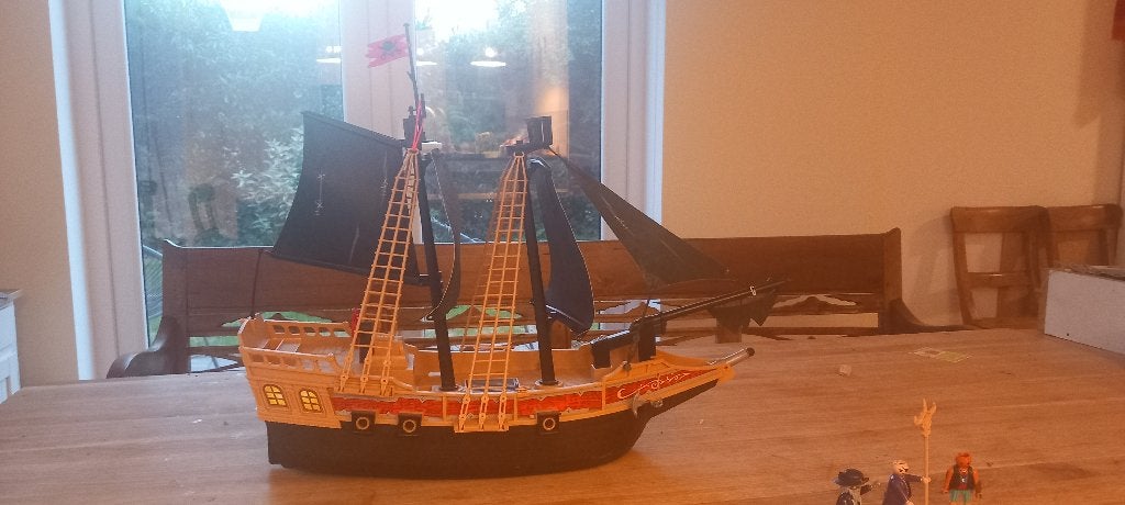 Playmobil piratenschip, Ophalen, Pirates, Gebruikt, Complete set