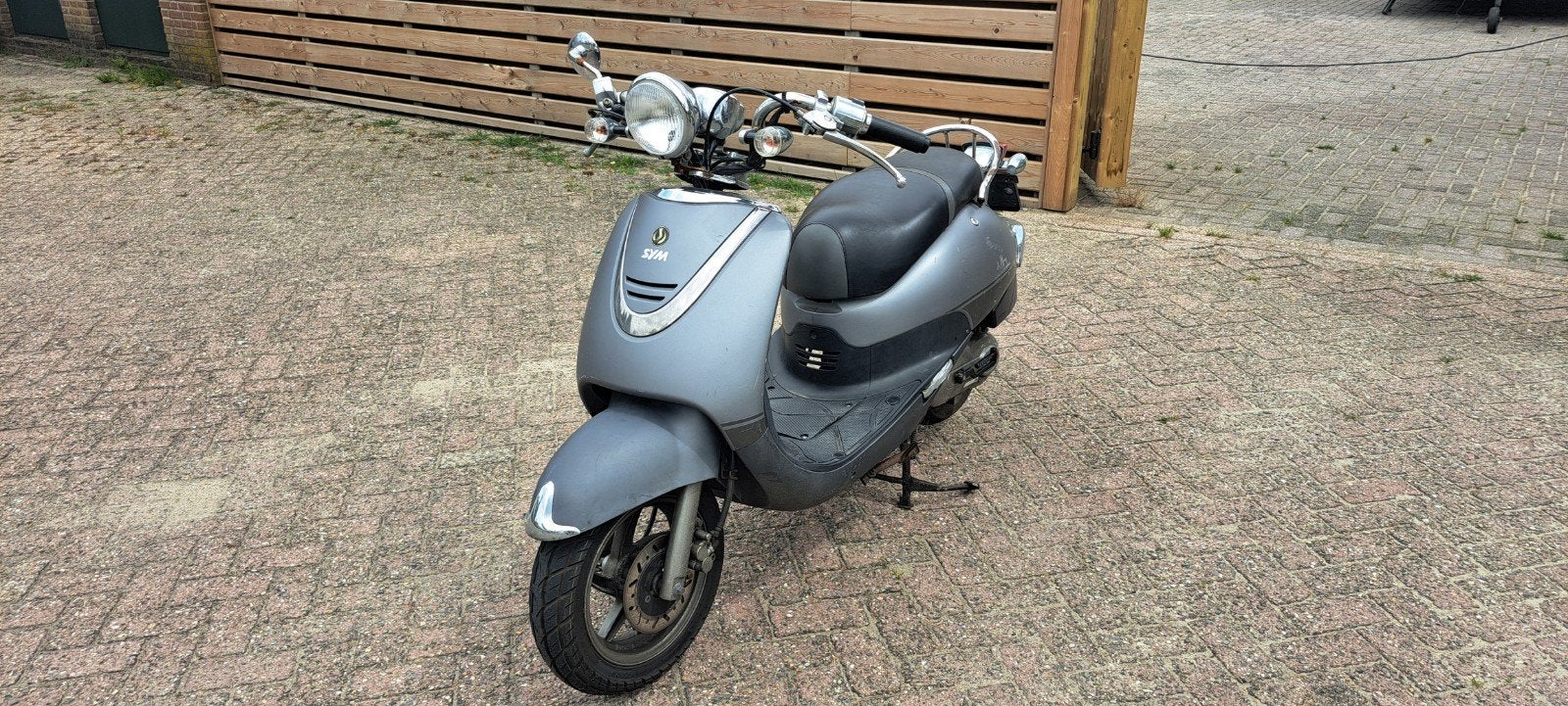Sym Allo Scooter - Grijs, Ophalen, Gebruikt, Maximaal 45 km/u, Allo