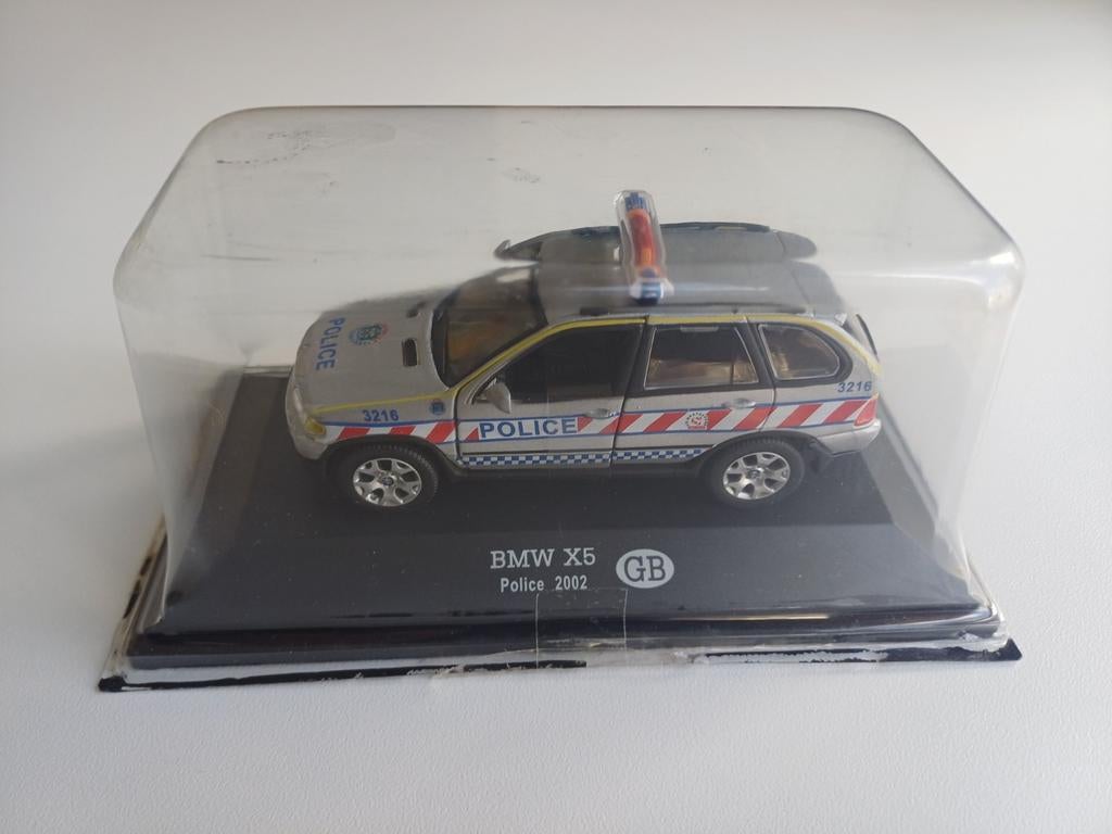 BMW X5 Politie GB 2002 - Diecast Model 1:43 Nieuw, Hobby en Vrije tijd, Modelauto's | 1:43, Ophalen of Verzenden, Nieuw, Auto