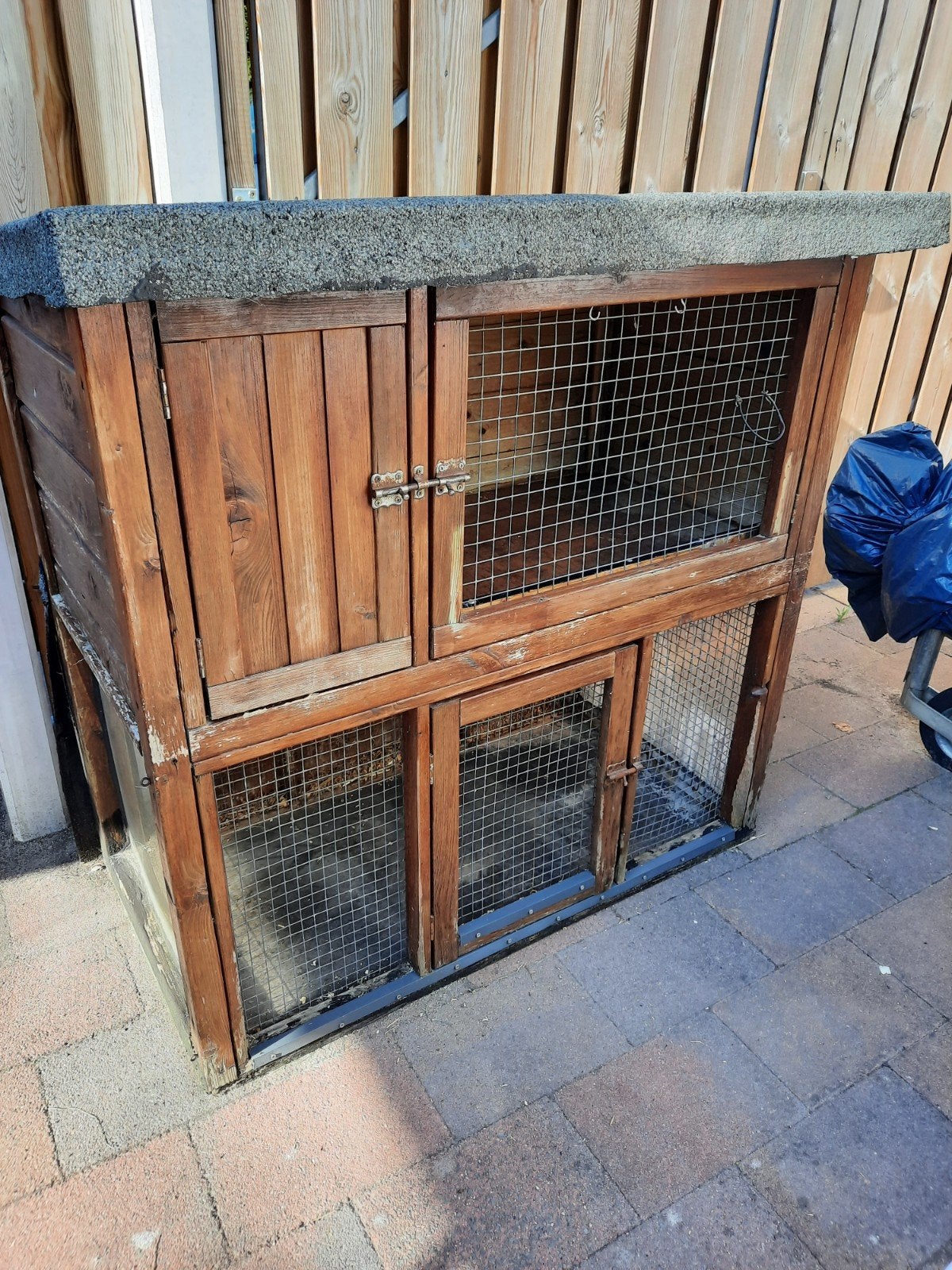Cavia hok met dakleer en trespa bodem., Ophalen, 110 cm of meer, 90 cm of meer, Hok
