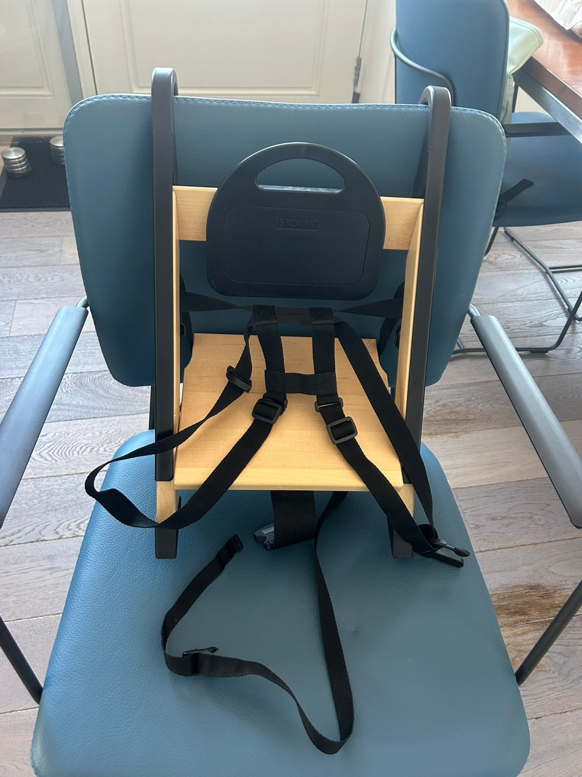 Stokke handysitt zwart, Kinderen en Baby's, Kinderstoelen, Ophalen, Zo goed als nieuw, Meegroeistoel