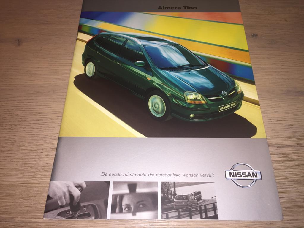 Folder Nissan Almera Tino 2001, Ophalen of Verzenden