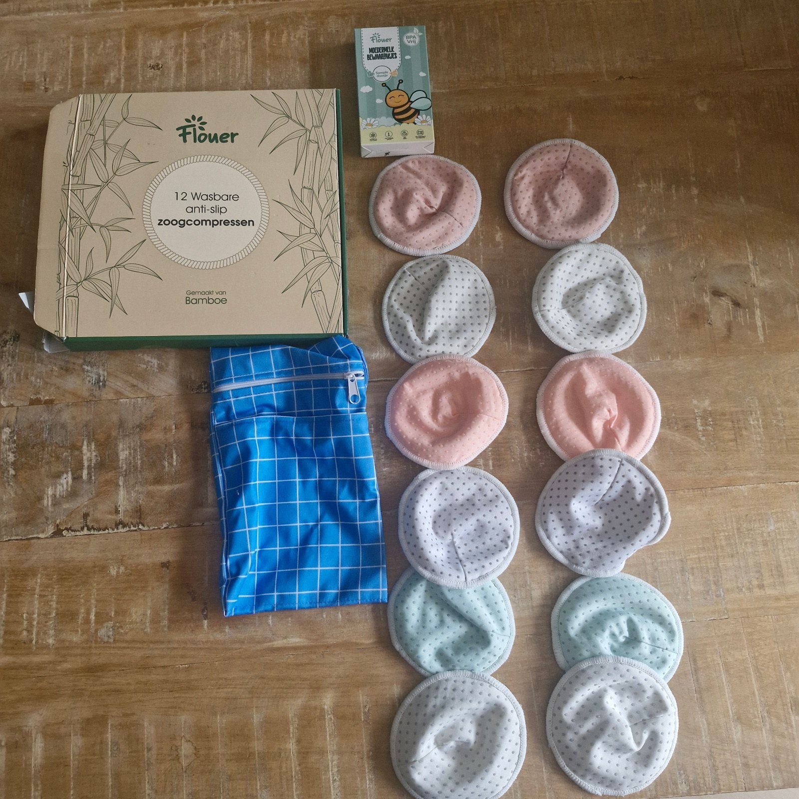 Flouer pakket wasbare zoogcompressen, Kinderen en Baby's, Ophalen, Zo goed als nieuw, Overige typen, Overige merken