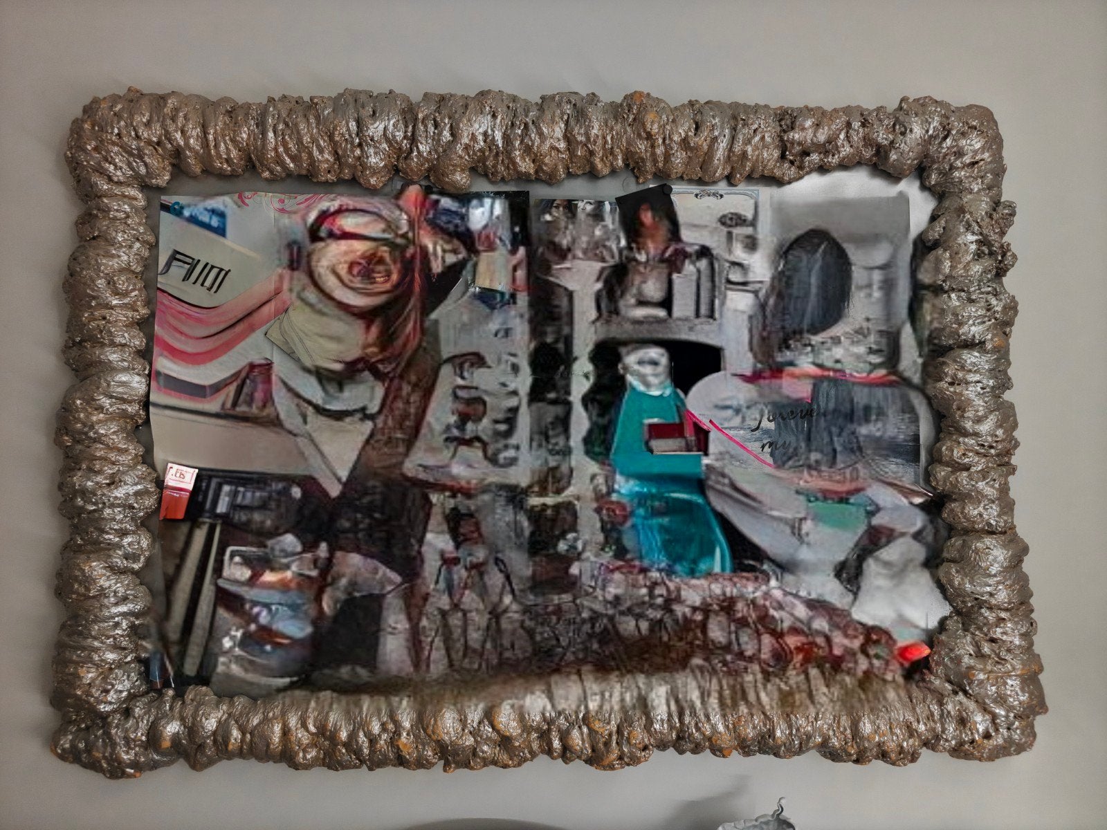 Unieke magneetbord met purrand, Ophalen, Overige materialen, Gebruikt, 117 cm