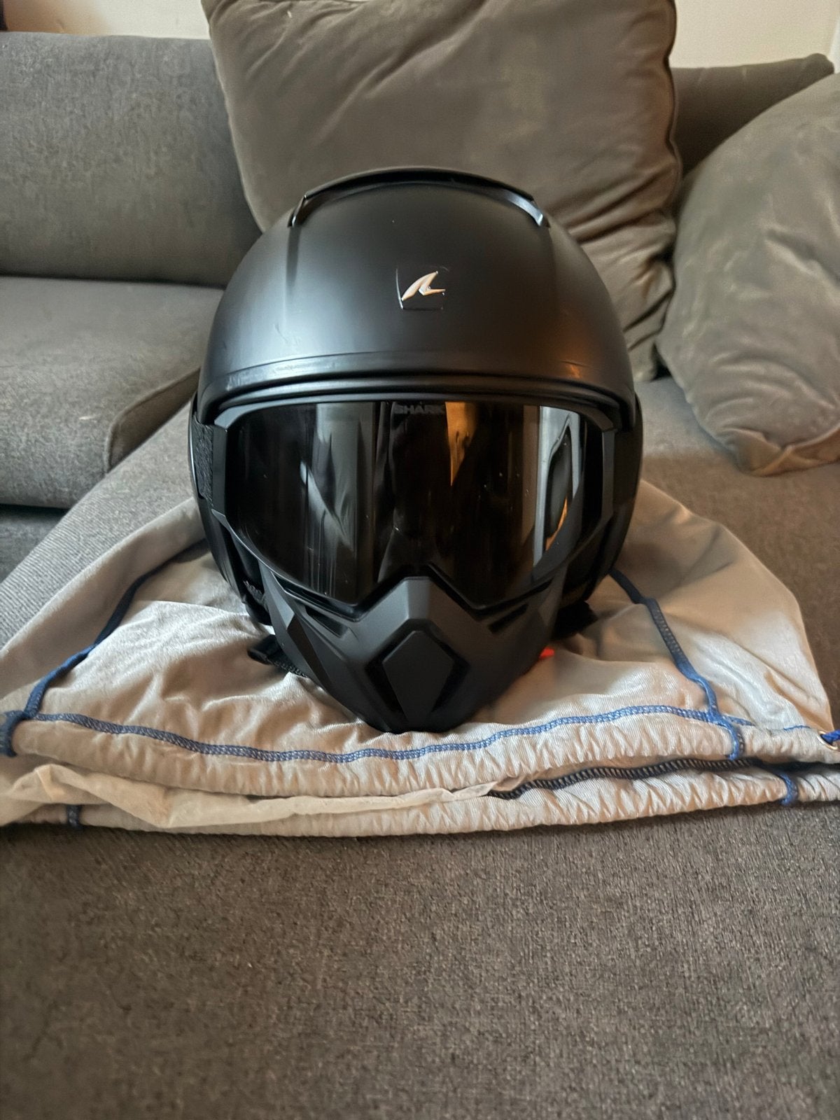 Zo goed als nieuwe Shark motorhelm - Slechts 2x gedragen, Heren, Jethelm, Shark, Ophalen of Verzenden