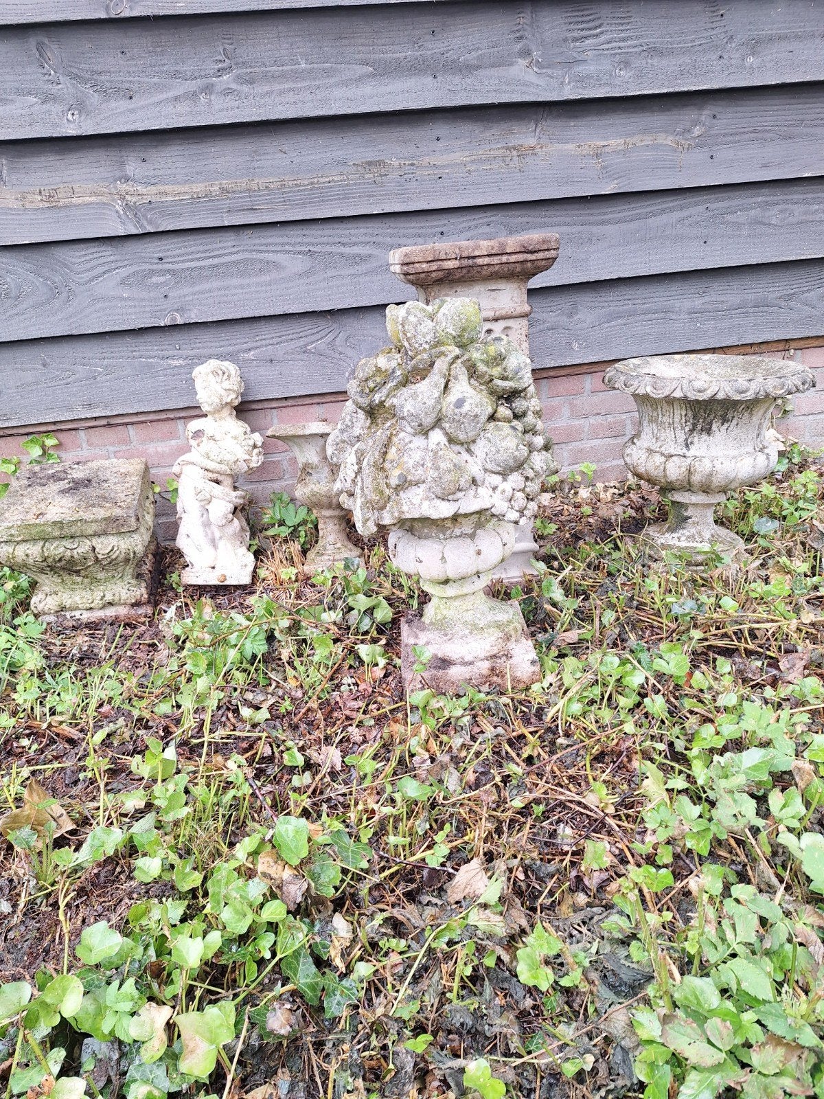 Betonnen tuinornamenten, Tuin en Terras, Ophalen, Gebruikt, Beton