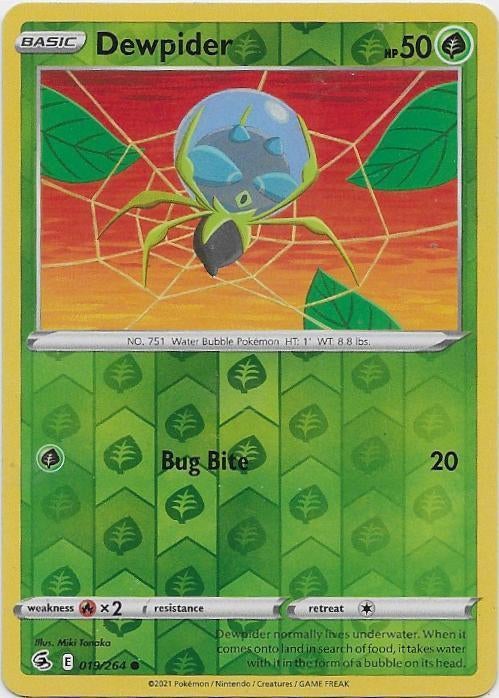 Fusion Strike,  Dewpider [reverse] 19/264, Verzenden, Nieuw, Losse kaart
