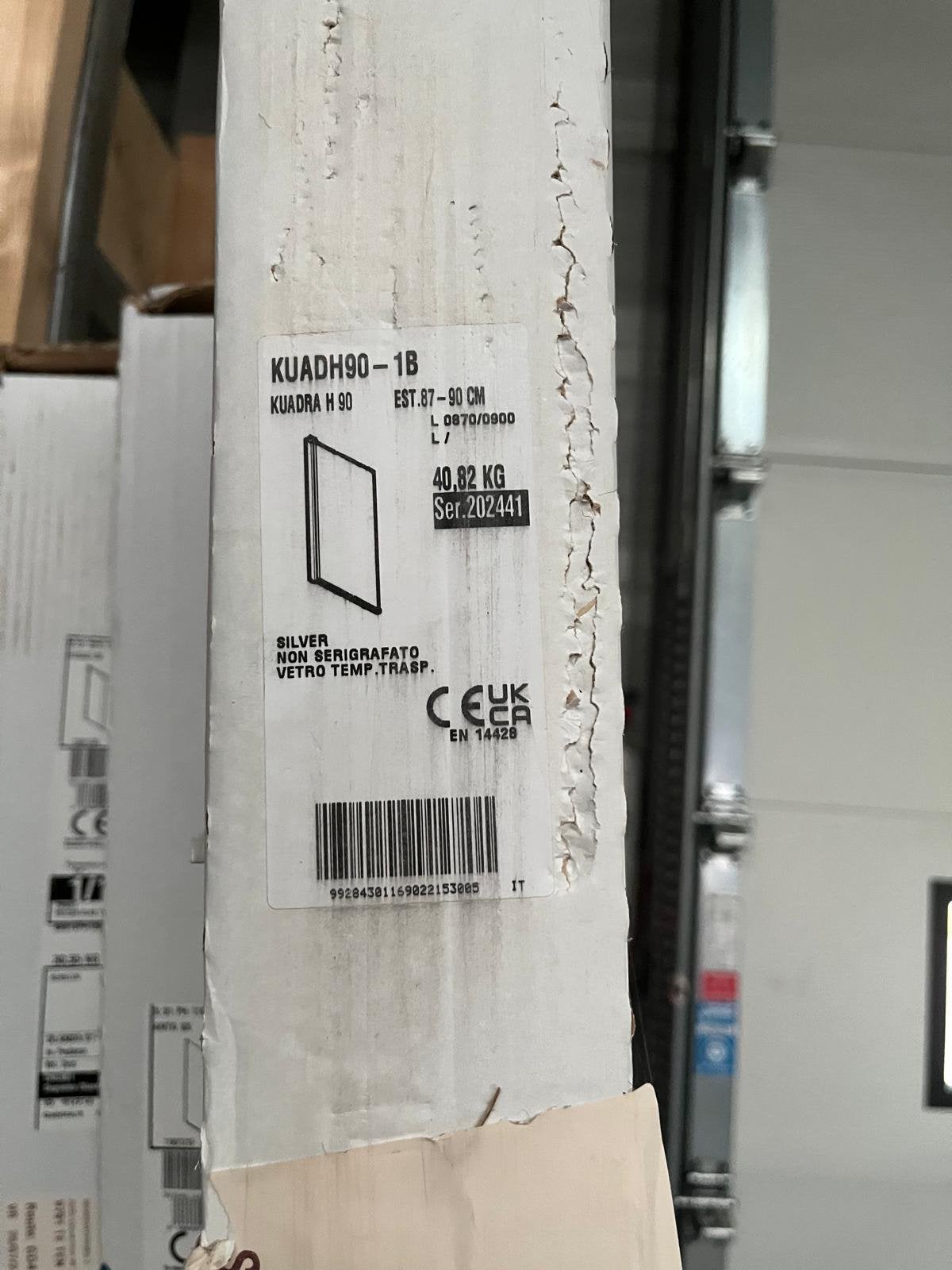 Novellini douchewand, Ophalen, Nieuw, Glas, Douche