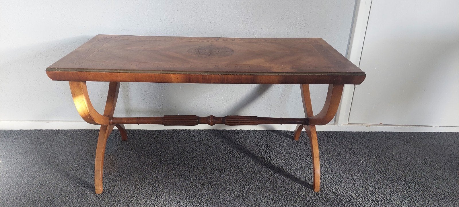 Vintage Salontafel bijzettafel sidetable hout 48x98x50, Ophalen, 50 – 75, Minder dan 50 cm, Gebruikt