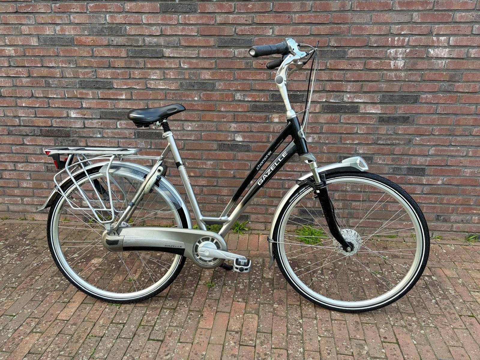 Prachtige Gazelle Chamonix Dames Fiets 8nexus 57H Naafdynamo, Ophalen, (Extra) lage instap, 56 cm of meer, Zo goed als nieuw