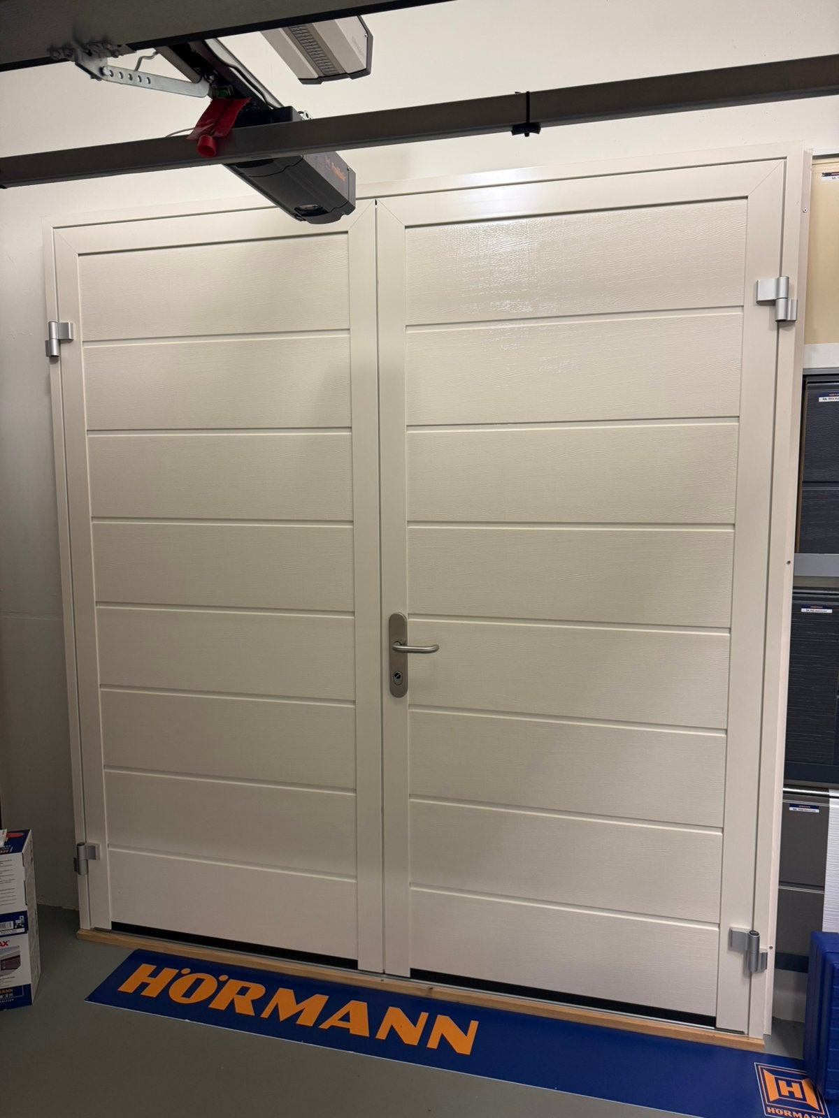 Hormann opslaande garagedeur, Ophalen of Verzenden, 120 cm of meer, 215 cm of meer, Garagedeur