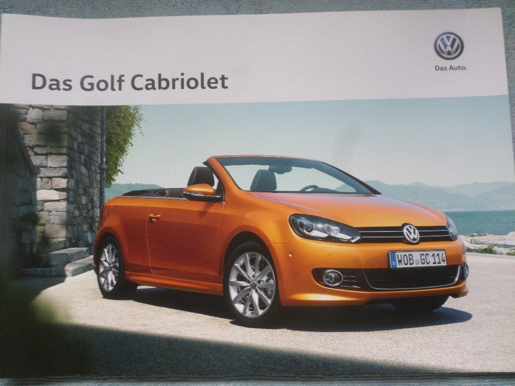 Volkswagen VW Golf Cabrio 2015 Brochure, Ophalen of Verzenden, Zo goed als nieuw, Volkswagen