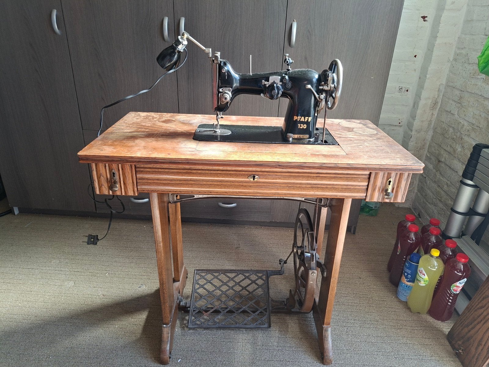 pfaff 130 naaimachine, Ophalen