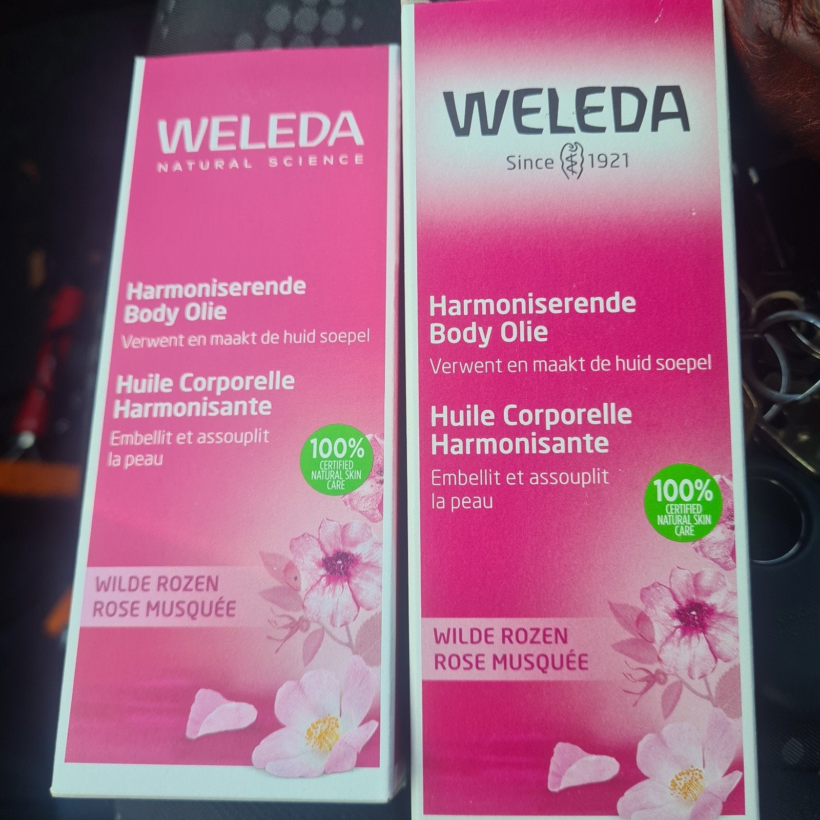Weleda Harmoniserende Body Olie Wilde Rozen - 2 stuks, Ophalen of Verzenden, Nieuw, Bodylotion, Crème of Olie