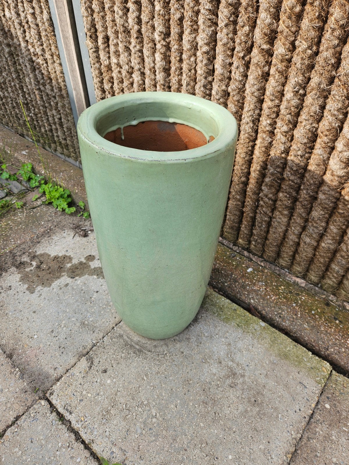Bloempot buiten 57 cm hoog, Ophalen, Gebruikt, Rond, Minder dan 25 cm