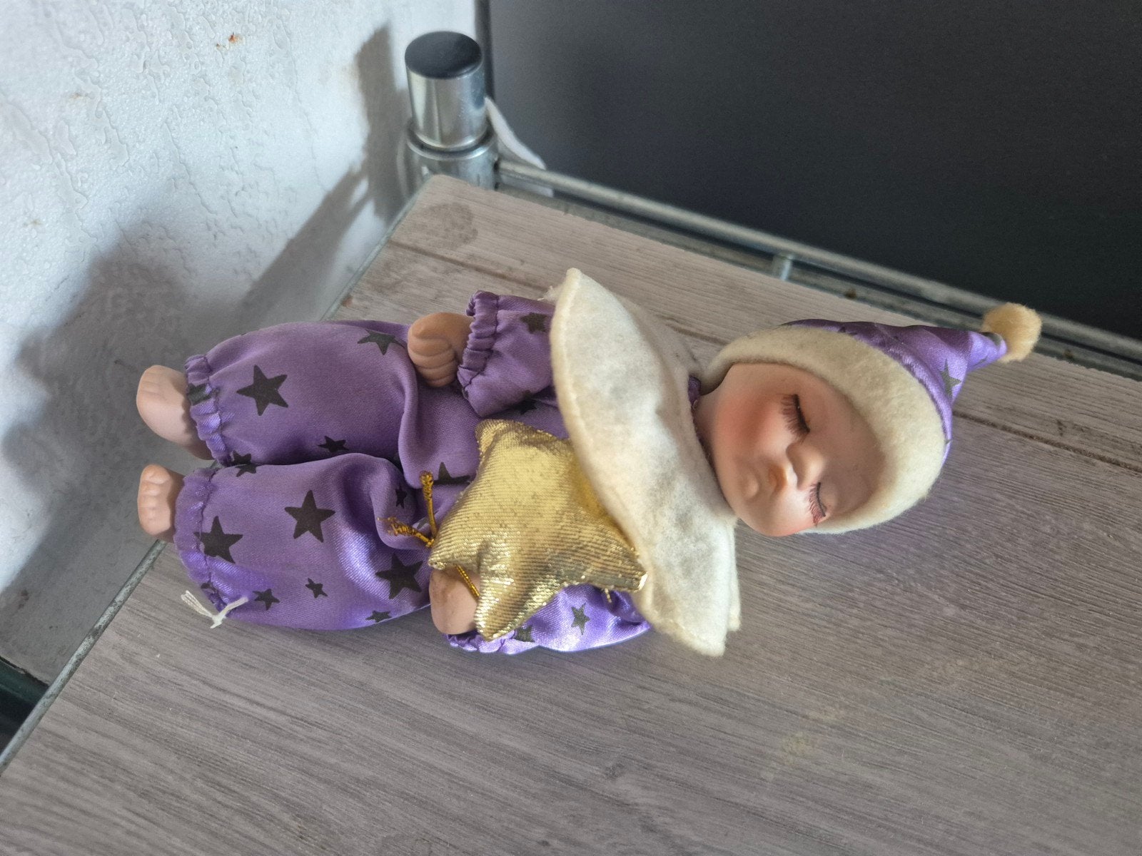 baby popje van porcelein, Ophalen of Verzenden, Zo goed als nieuw, Pop