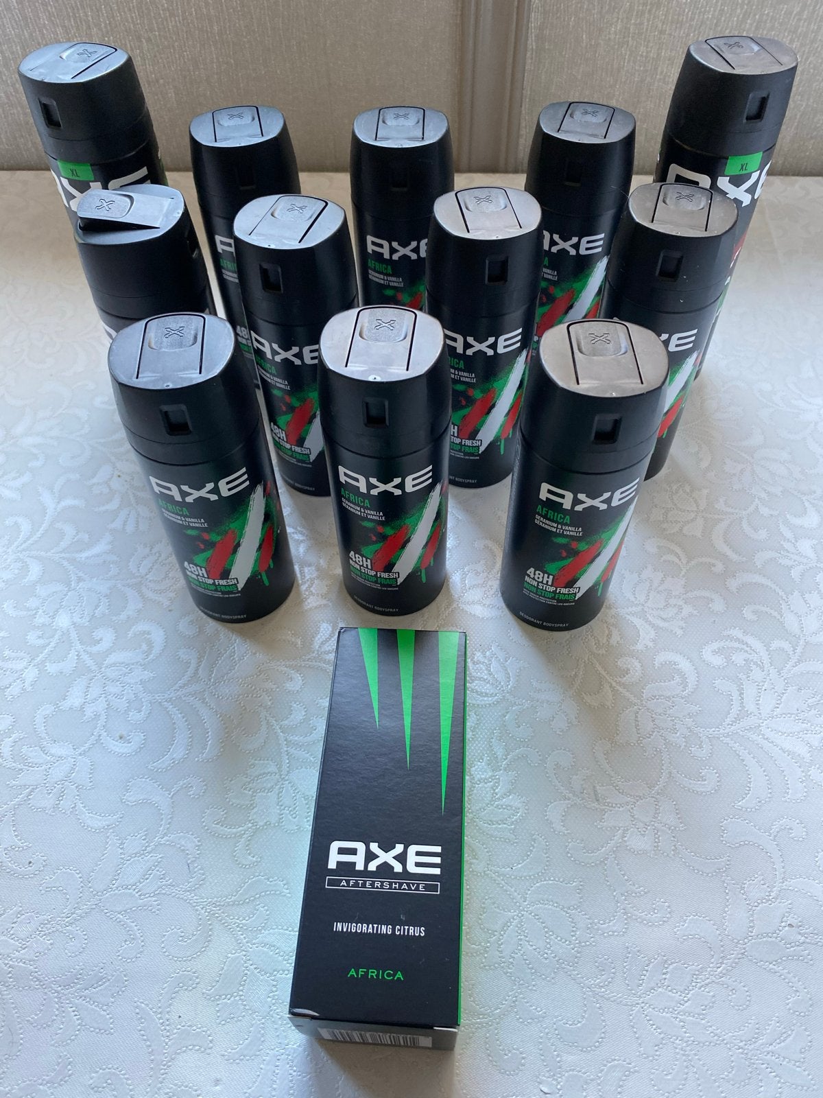 Axe Africa Deodorant & Aftershave Pakket - 14 stuks, Ophalen of Verzenden, Nieuw, Deodorant of Bodyspray