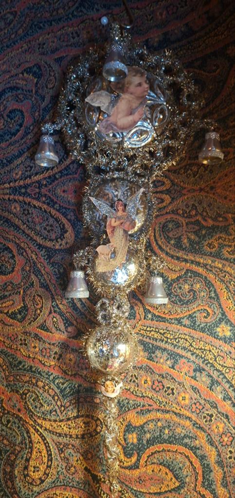 Vintage raamhanger, Diversen, Kerst, Ophalen of Verzenden, Gebruikt