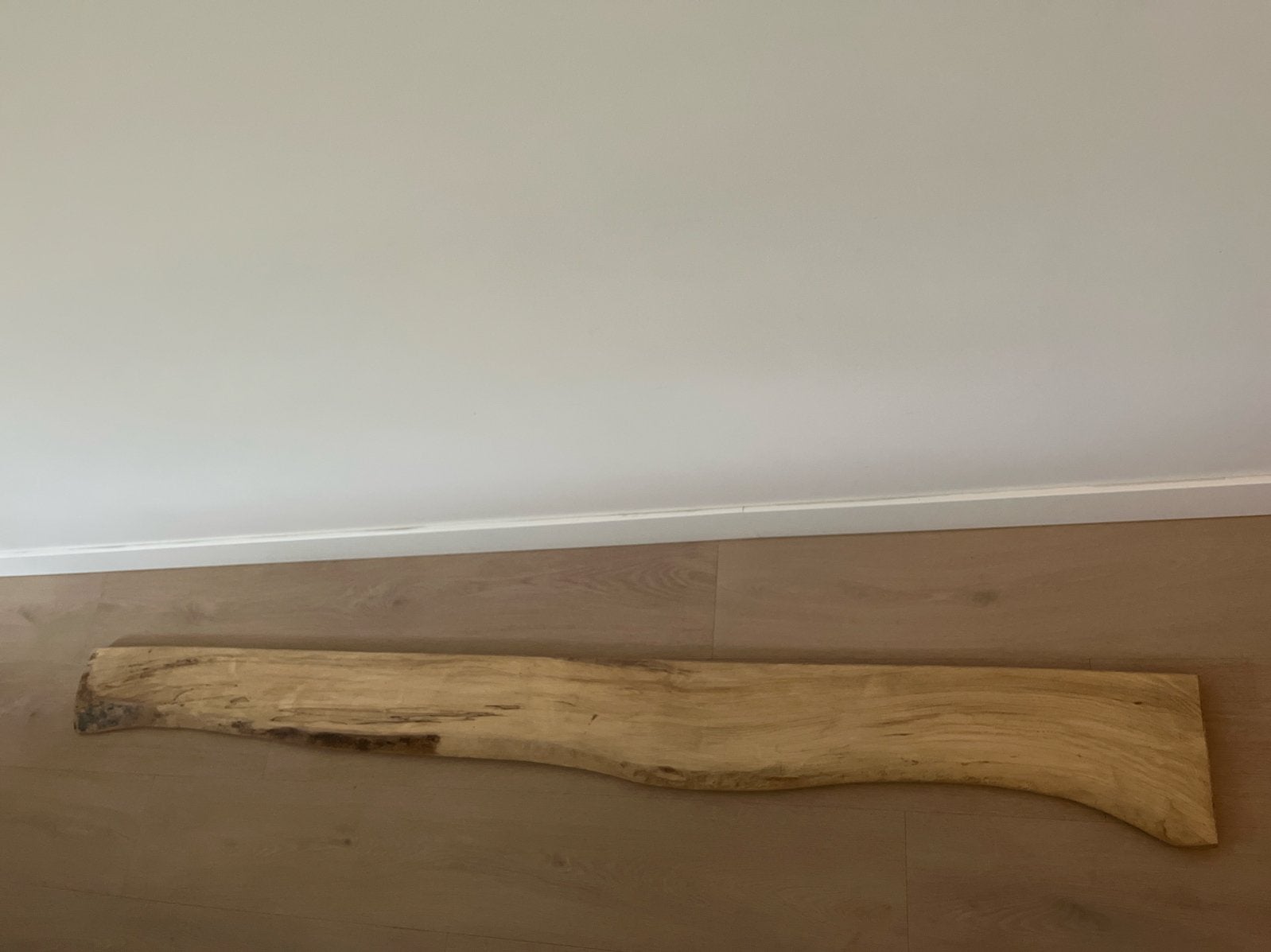 Eiken wandplank 220x21,5x4 cm, Doe-het-zelf en Verbouw, Ophalen, 25 tot 50 mm, Eiken, Zo goed als nieuw