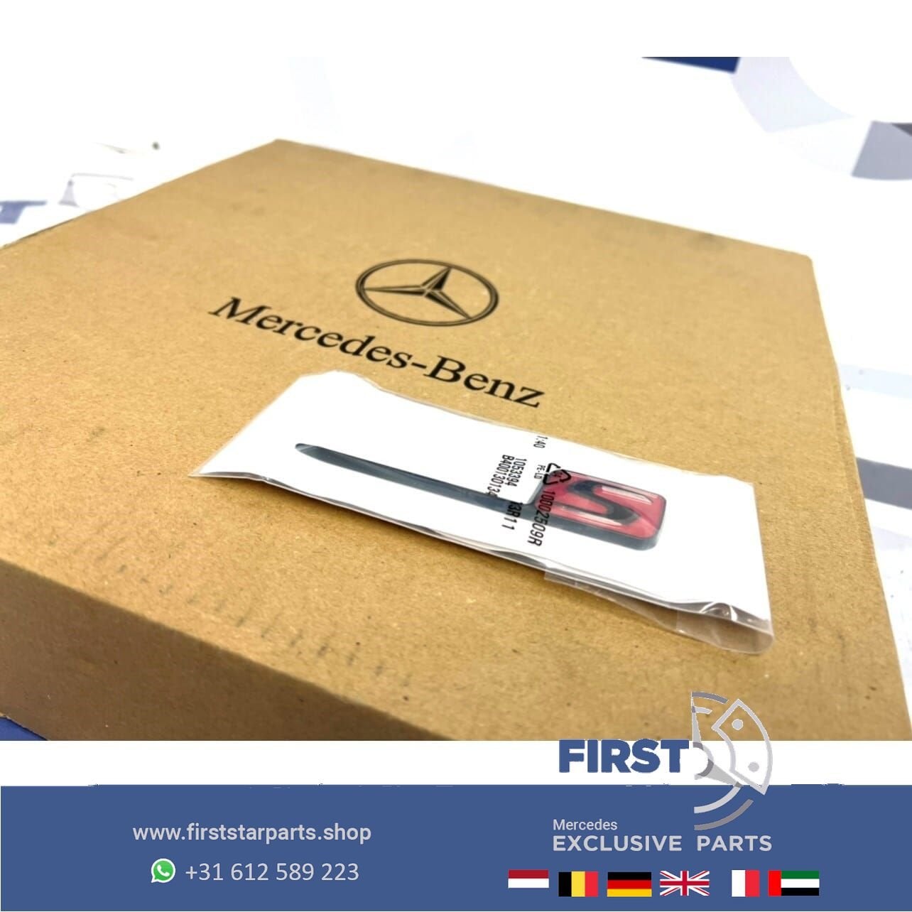 RODE S LOGO A45 CLA45 GLA45 C63 E63 GLC63 GLE63 GT63 G63 S63, Gebruikt, -, Ophalen of Verzenden, -