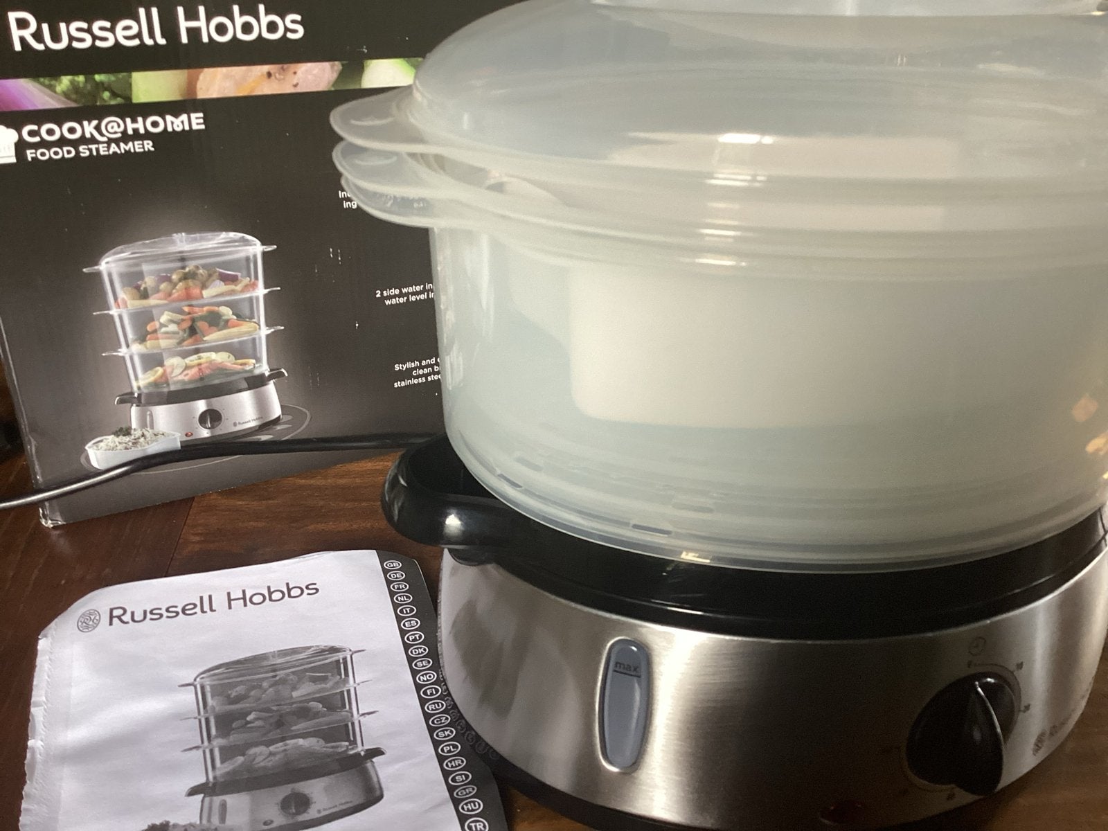 Russell Hobbs Cook@Home Food Steamer - Zo goed als nieuw, Ophalen of Verzenden, Zo goed als nieuw, Stoomreiniger