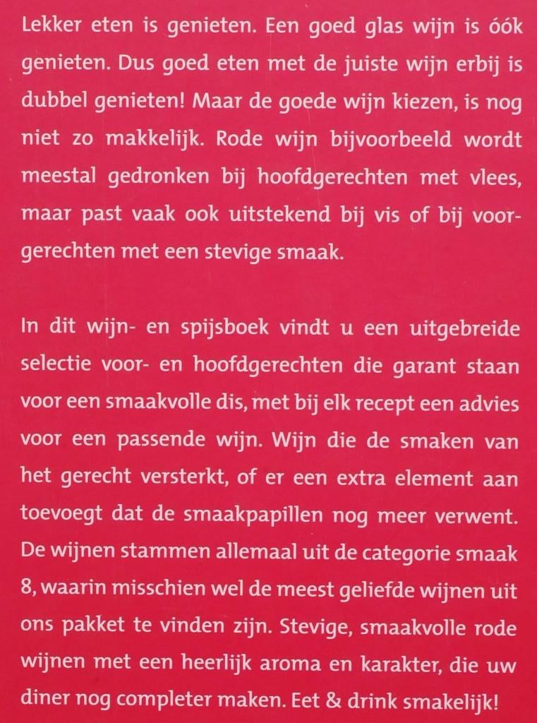Wijn en Spijs - Gall & Gall (2000), Verzenden, Overige typen, Zo goed als nieuw, Nederland en België