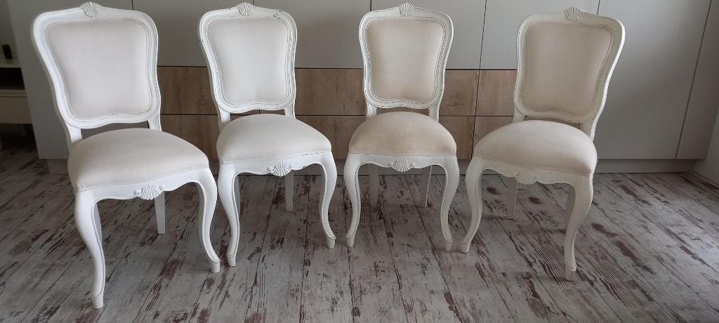 Eetkamerstoelen, Huis en Inrichting, Stoelen, Ophalen, Gebruikt, Vier, Stof