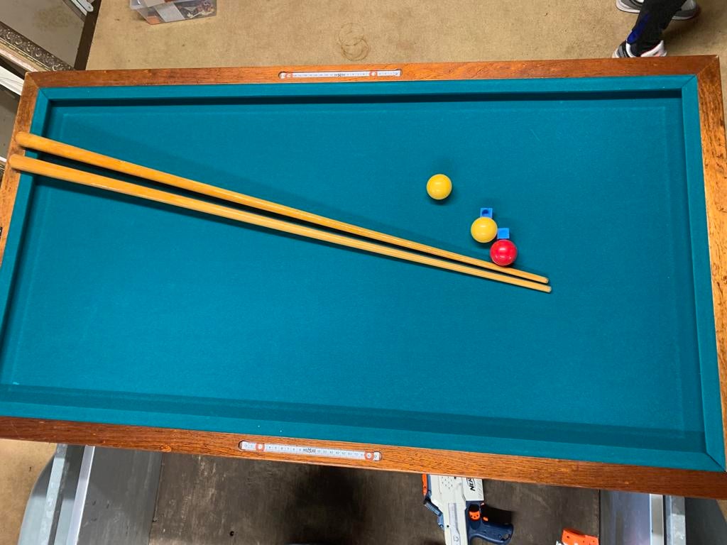 Kinder biljart tafel (zeer nette staat), Sport en Fitness, Biljarten en Poolen, Gebruikt, Biljarttafel, Ophalen