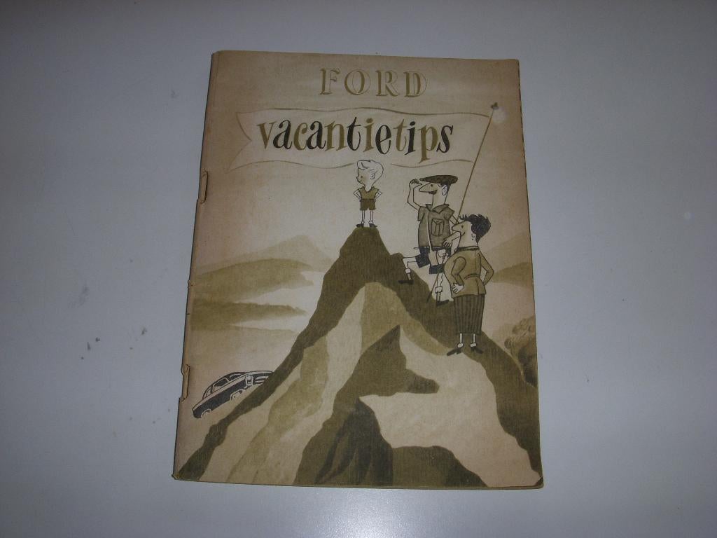Ford Vakantietips Voorjaar 1955, Gelezen, Ford, Ophalen of Verzenden, Ford