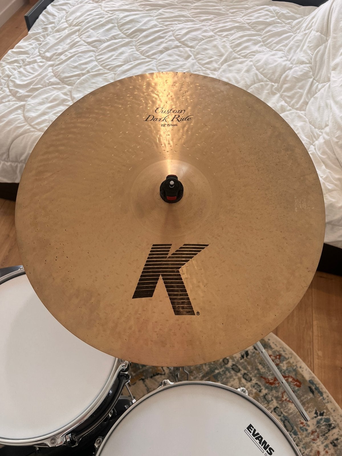 Zildjian 20” K Custom Dark Ride, Ophalen, Zo goed als nieuw, Overige merken