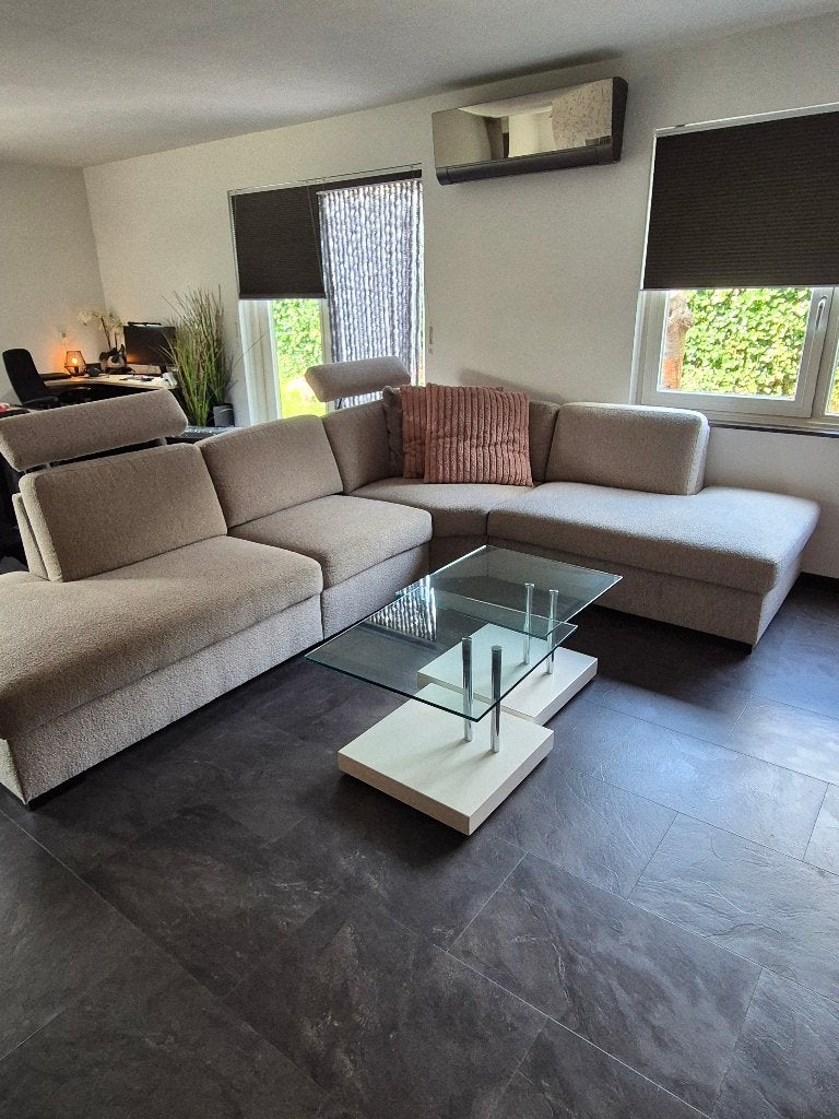 Salontafels (Glas/wit), Ophalen, Gebruikt, 50 tot 100 cm, Vierkant