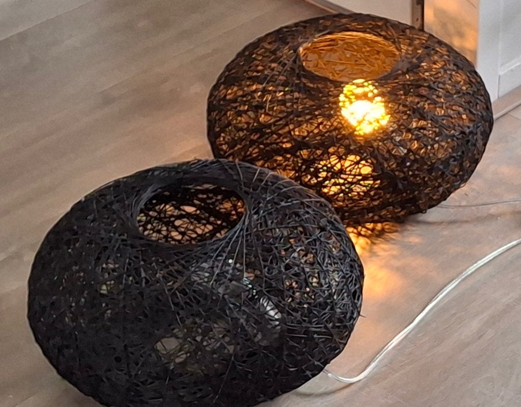 Draadlamp zwart (2 stuks), Ophalen, Overige materialen, Met schakelaar, Overige merken
