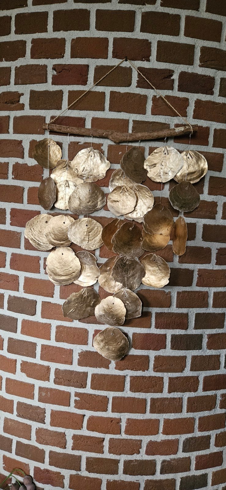 Unieke schelpenhanger - Handgemaakte wanddecoratie, Ophalen, Gebruikt, Meerkleurig, Boho