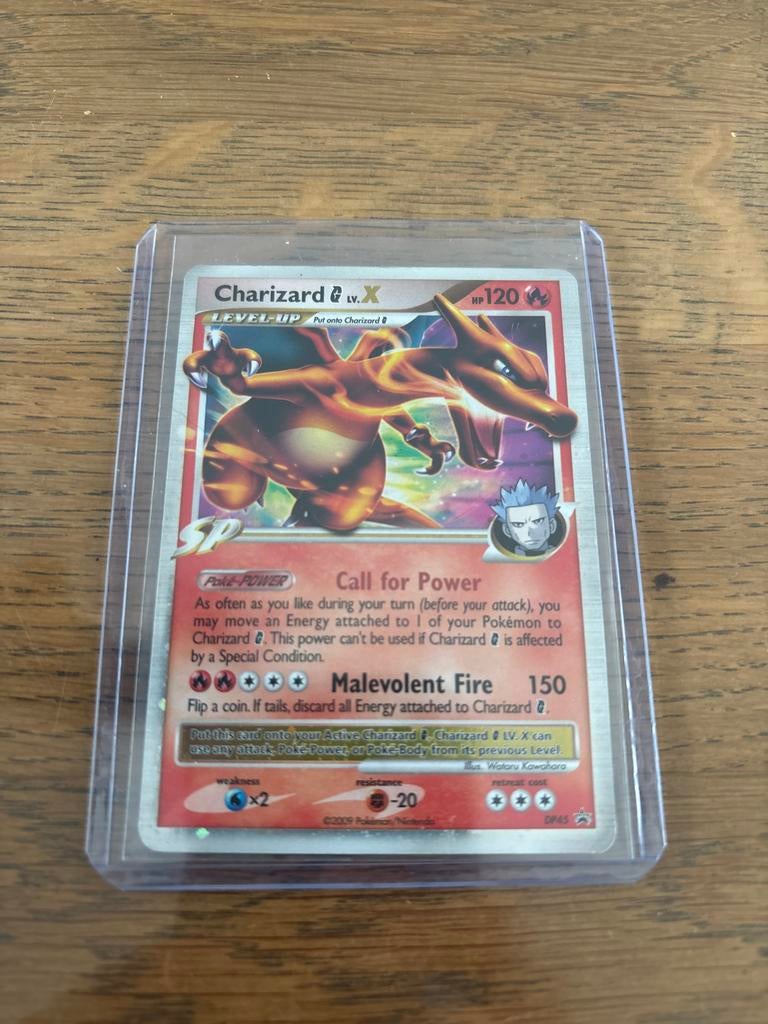 Charizard Lv.x Dp45 promo Gd staat, Ophalen of Verzenden, Zo goed als nieuw, Losse kaart