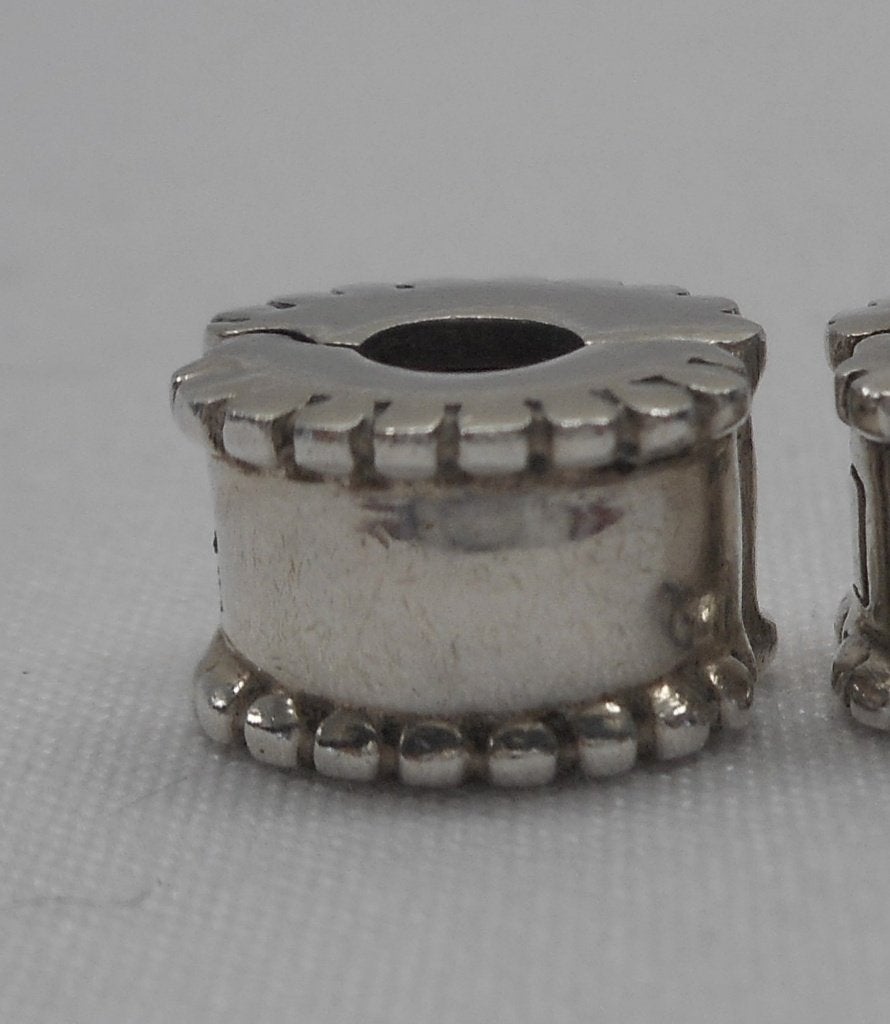 Zilveren Pandora clip bedel nr.300, Verzenden, Pandora, Zo goed als nieuw, 1 bedel