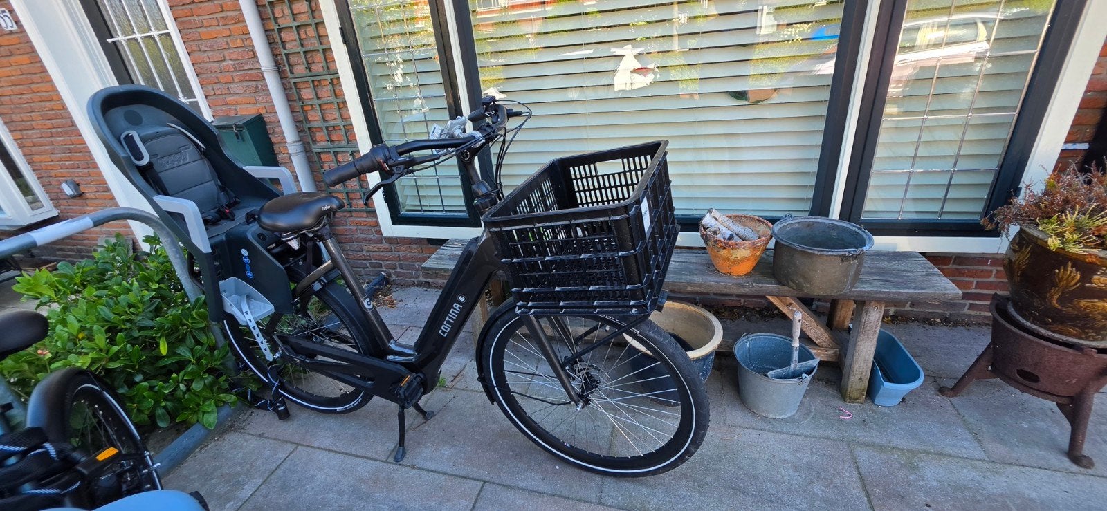 Cortina E-bike met Bosch motor z.g.a.n., Ophalen, Zo goed als nieuw, Cortina, 50 km per accu of meer