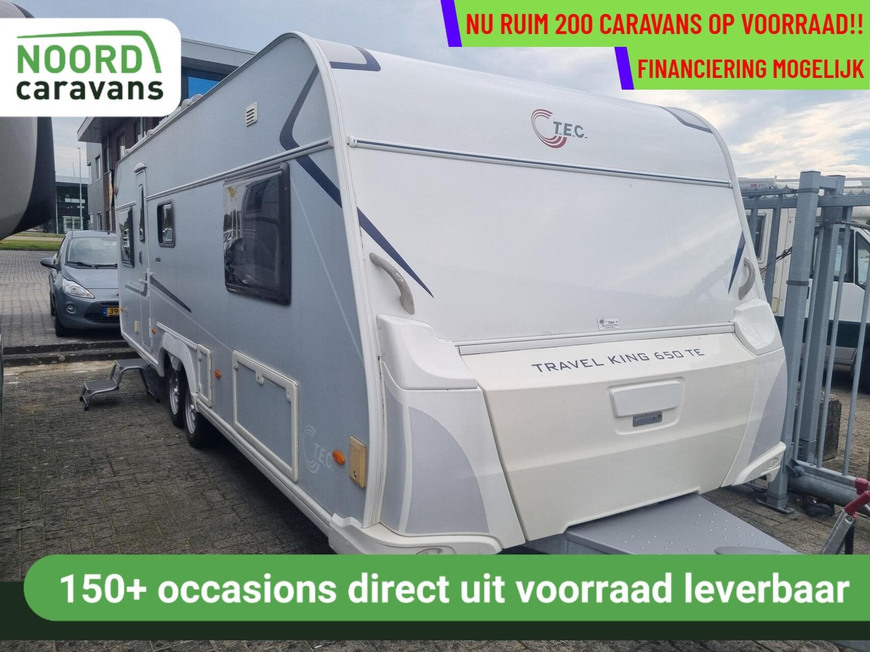 Tec TRAVELKING ELEGANCE 650 AIRCO + VOORTENT + ENKELE BEDDEN, Rondzit, Bedrijf, 8 meter en meer, Tot en met 4