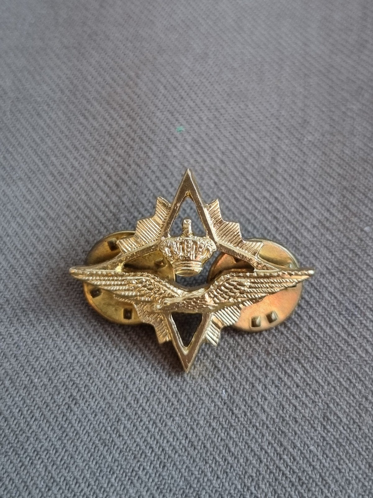 Pinspeld brevet hogere stafvorming KLU, Ophalen of Verzenden, Luchtmacht, Nederland, Embleem of Badge