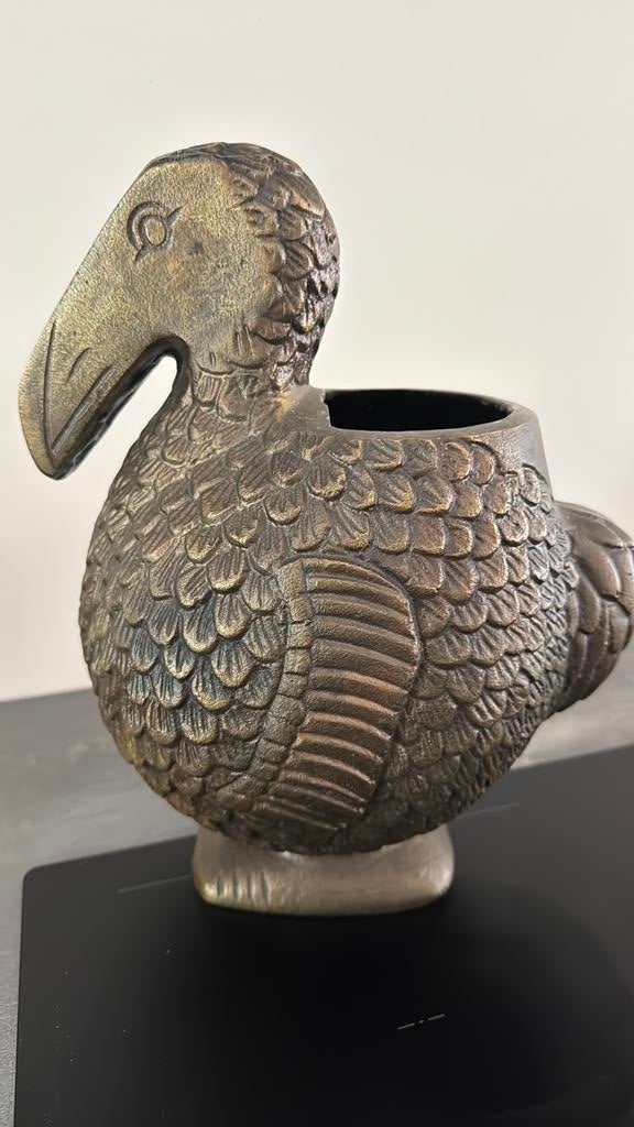 Vaas dodo antiek koper, Ophalen of Verzenden, Nieuw