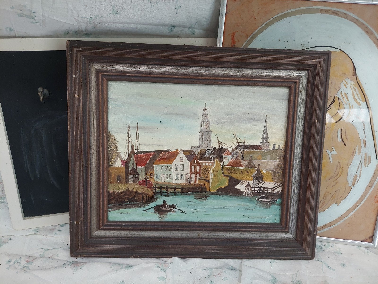Grote partij vintage schilderijen, kunst & wanddecoraties, Ophalen of Verzenden